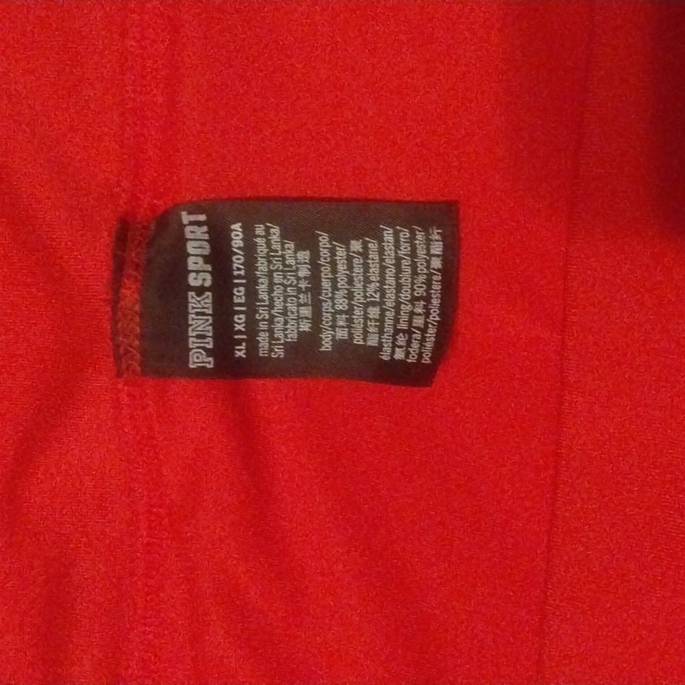 PINK sport red boy shorts bathing suit bottom - Picture 2 of 8